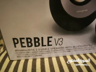  7 Creative Pebble V3 Minimalistic 2.0 USB-C Clear Dialog Enhancement Bluetooth 5.0 8W RMS /16W Peak Po