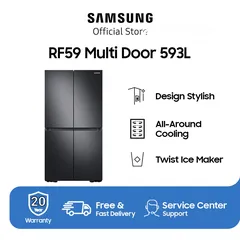  4 SAMSUNG REFRIGERATOR & SAMSUNG Robot Vacuum ثلاجة سامسونج و مكنسة سامسونج الالية الذكية