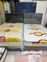  7 Single bed, single and half bed, mattress, double bed,metal bed,سرير نفر ونص،سرير مفرد،سرير حديد