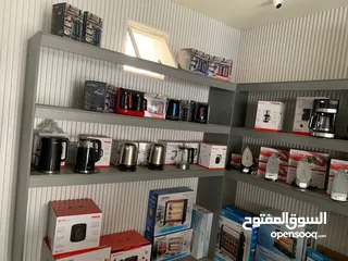 1 محل اجهزه كهربائيه مجهز بالكامل