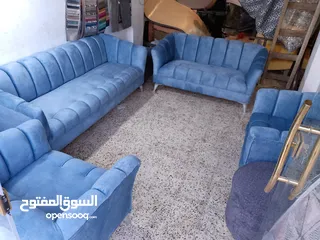  2 طقم كنب ضيوف جاهز خشب سويد اسفنج دانلوب مكفول 5 سنوات للمراجعه   فرصه لا تعوص