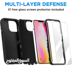  5 كفر defender الاصلي الاصدار الثاني 4 طبقات حماية خلفية و اطار حماية مع لزقة شاشة ضد الصدمات و الكسر