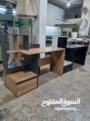  14 مكتب للدراسة مع رفوف عدة الوان توصيل مجاني داخل عمان والزرقاء لامينيت للأثاث المكتبي