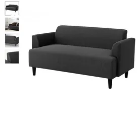  1 IKEA HEMLINGBY 2-seat sofa, Knisa dark grey