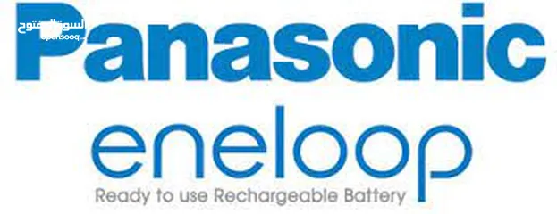  2 Panasonic Battery Charger شاحن بطاريات بناسونك صناعة اليابان مع بطاريات شحن عدد 2 قياس AA