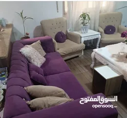  2 للبيع: طقم كنب فاخر 7 مقاعد - خشب سويد أصلي