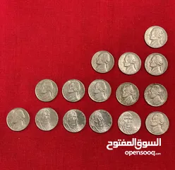  5 عملات معدنية أمريكية 213 قطعة. الاسعار داخل الوصف.