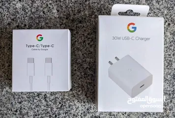  1 شاحن جوجل بكسل 30 واط مع الوصله  Google 30W USB-C Power Charger with Cable