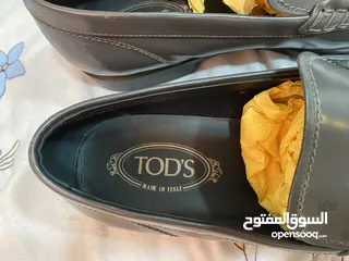  3 Luxury Premium TOD’S Men Leather Loafers - Grey - Size 42