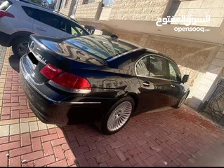  3 * BMW 730LI موديل 2008 لون اسود ، فرش لون بيج ، فل اضافات ، فتحة سقف، جنوط مغانيسيوم ، بلوتوث،