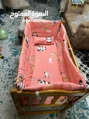  18 سرير اطفال خشب زان