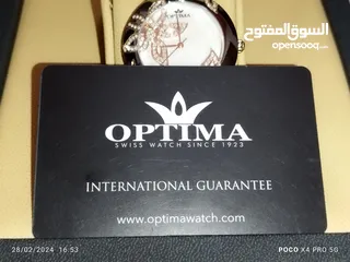  4 ساعة Optima مرصعة بي الالماس