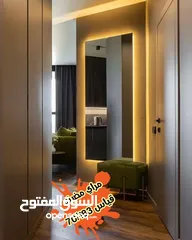  3 عرض خاص على مرايا الديكور مع الرف  مرايا موج مضيهه مع رف  مرايا 4م سعودي  تفصيل حسب الطلب  خدمه توصي