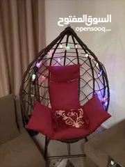  1 مرجوحة شكل قفص مع فرشة