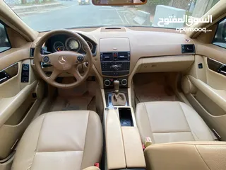  17 مرسيدس c200 2008  فل مع الفتحه     اضافات مميزه فتحه/برادي كهرباء/حساس