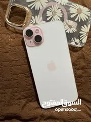  1 ايفون 15بلس 256جيجا بطلريه 92 استخدام بنت شخصي الجهاز ولا نقره بحالة الوكاله  التواصل