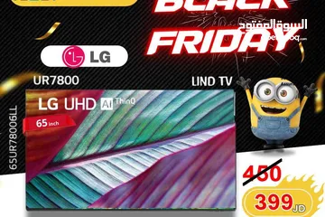  1 شاشه LG سمارت 4k برسيفر داخلي و ريموت سحري 2025 وجميع الاحجام