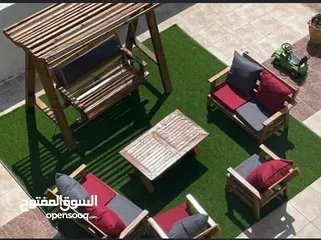  18 مقاعد خشبية للحدائق طاولات خشبية بروجيلات خشبية بأفخم تصميم مراجيح خشبية
