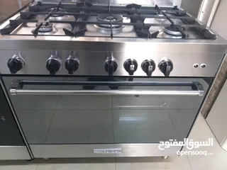  2 غاز إيطالي نوع بومباني 90 سم منصب سكب مع شعله استانلس استيل مكفول