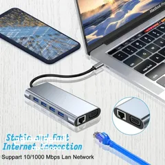  9 HAING HI-3023-TMA 11 in 1 Type-c To Multifunctional Adapter وصلة متعددة الاستخدام