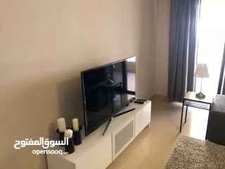  7 شقة ارضية مفروشة للايجار غرفتين نوم مع حديقة في عبدون