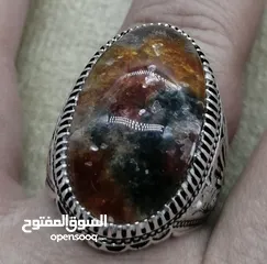  3 خاتم فضة من العيار الثقيل عيار 925 فعلي متوج بتحفة من الدر النهري التي لن تتكرر