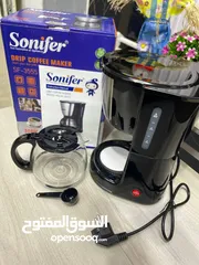  7 توفرت بأحدث إصدار سونفير ماكينة قهوة 6 كوب .75 لتر 550 واط باقل الاسعار