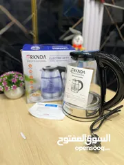  4 غلاية كهربائية لاسلكية مضيئة باضاءة LED سعة 1.7 لتر بقدرة 2200 واط من الماركة السفاحة بركندة
