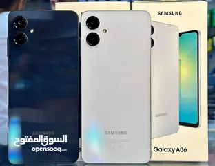  3 مستعمل ايام Samsung A06 رام  8 و 12 جيجا 64 و 128 أغراضة والكرتونه الأصلية متوفر توصيل