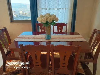  2 طاولة سفرة خشب