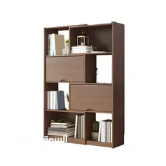  1 مكتبة خشبية