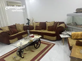  1 طقم كنب مستعمل بحالة جيده