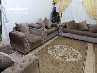  1 طقم كنب الدب للبيع 7 مقاعد