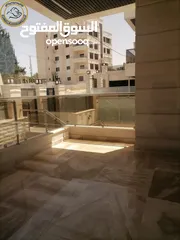  11 شقة أرضية فاخرة للبيع في الكرسي - قرب المخابرات 205م مع ترس امامي تشطيب سوبر ديلوكس لم تسكن