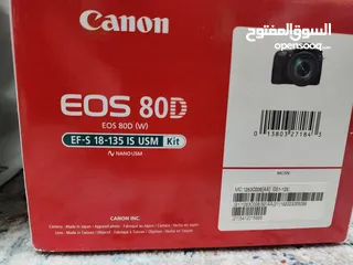  8 كاميرا كانون 80D تلمع لمع كأنها جديدة Canon 80D camera like new