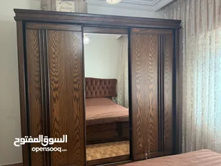 2 غرفه نوم مزوج مستعمله مع فرشه لانا خشب ثقيل وكاله