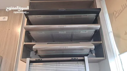  1 شفاط مطبخ فلاتر داخلية قوية بدون تمديد حديث وحصري تصميم أنيق أسود أو سلفر مكفول حرق سعر لن يتكرر