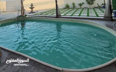  3 حوض سباحة مستعمل يشمل (الدرج،فلتر و المضخة) الحوض جاهز