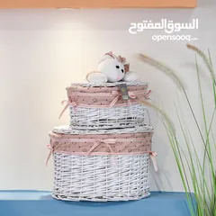  12 تشكيلة سلال القش ولقماش اشي بجنن ومتكتك