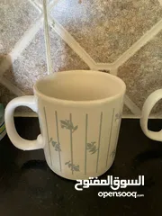  1 اكواب لشرب القهوه و الشاي