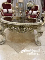 6 طقم كنب حفر زان دمياطي مصري وقماش تركي