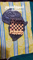  7 شطرنج خشب نحت يدوي افريقي نوادر