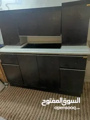  20 مطبخ صغير يصلح لروف من اجود انواع الخشب خشب لاتيه ثقيل مع قاعدة مع رخام 2 متر في 60