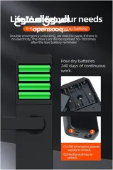  11 قفل باب الكتروني ذكي مع بصمة دخول Intelligent Lock WiFi Biometric Fingerprint Smart Door
