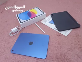  1 ipad 10 64G  مستعمل اقل من شهر