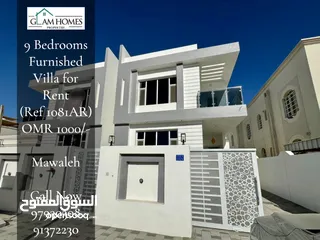  1 9 Bedrooms Furnished Villa for Rent in Mawaleh REF:1081AR