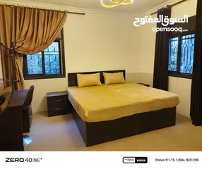  4 شقة مفروشة للايجار -استديو -أرابيلا مول -نوم وصالة -اثاث وكهربائيات -حديقة -مستقلة -منطقة عائلات