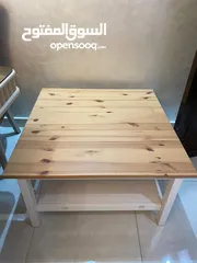  1 طاولة خشب طابقين