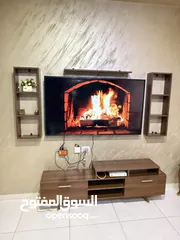  3 سعر مغري جدا!! صوبا حجم كبير صوبة كافيهات دائرية بحالة الوكالة +واجهة تلفاز tv unit بحالة ممتازة جدا