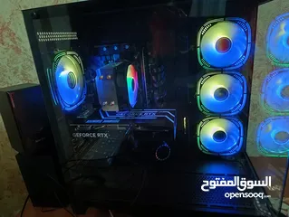  4 4060 I5 12 PC gaming  كومبيوتر كامل مع شاشة